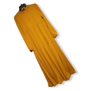 SHEIN Mustard Yellow Maxi Dress Size Medium